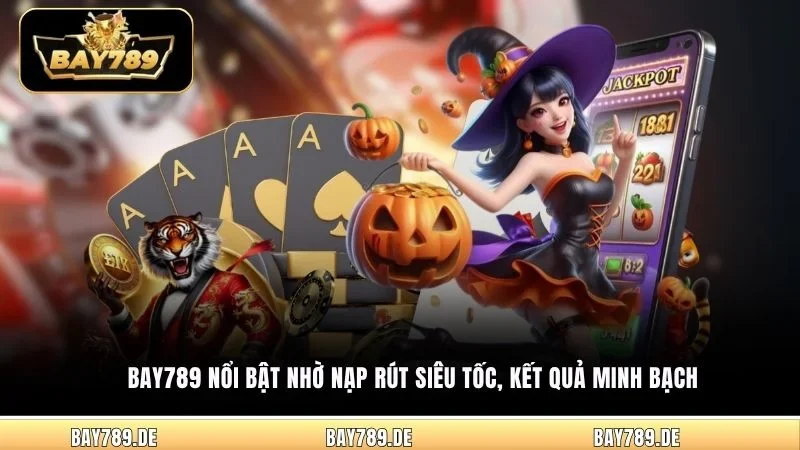 Bay789 nổi bật nhờ nạp rút siêu tốc, kết quả minh bạch