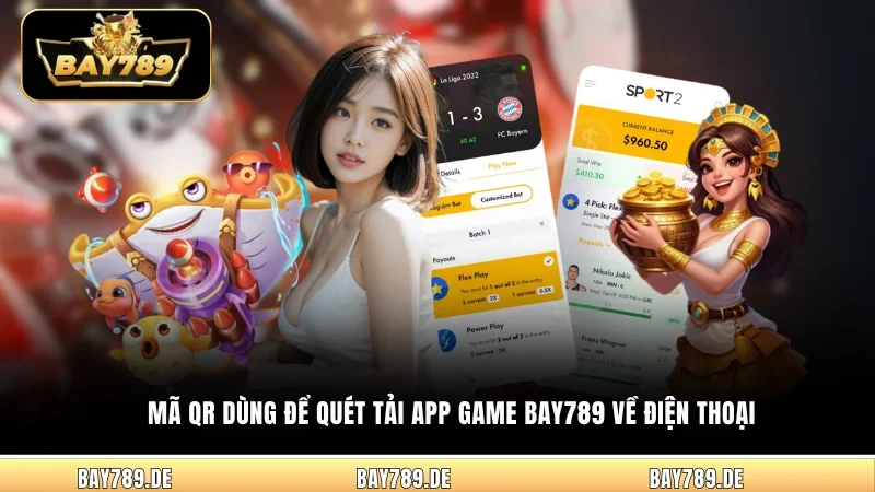 Mã QR dùng để quét tải app game Bay789 về điện thoại
